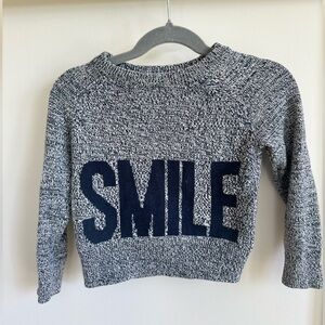 3T GAP boy sweater with the word SMILE!